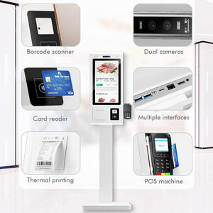 Kiosco <span class=keywords><strong>de</strong></span> <span class=keywords><strong>Pago</strong></span> <span class=keywords><strong>de</strong></span> Autoservicio con Pantalla Táctil <span class=keywords><strong>de</strong></span> Vidrio Templado AG <span class=keywords><strong>de</strong></span> 21.5, 27 y 32 Pulgadas, Sistema <span class=keywords><strong>de</strong></span> Pedidos y Pagos POS para Restaurantes - Product Image 2