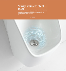 Urinario Masculino de Cerámica con Sensor de Descarga Automática, Montado en la Pared, sin Agua, para Uso Comercial - Product Image 6