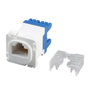 Avustralya tipi Clipsal RJ45 180 derece UTP CAT6 modüler ağ Keystone Jack