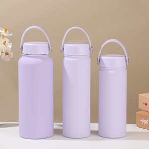 Bonitas botellas de agua portátiles personalizadas de doble pared, venta al por mayor, termo al vacío a prueba de fugas, botella deportiva de acero inoxidable con aislamiento, logotipo - Product Image 5