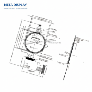 1.28นิ้ว AMOLED Display 416x416 MIPI วงกลม OLED DISPLAY - Product Image 1