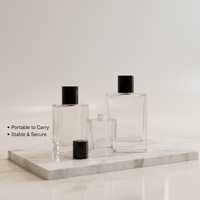 Flacon pulvérisateur de parfum carré en verre haut de gamme, vide, à baïonnette, 15 ml, avec pompe, couleur personnalisée, diffuseur à bâtonnets – Vente directe usine