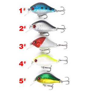 Señuelo Flotante Rock N Roll Chubby, 5 Colores, Señuelo Duro para Pesca de Lubina con Anzuelo Triple, Equipo de Pesca - Product Image 1