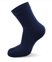 Chaussettes mi-mollet personnalisées pour hommes à cinq doigts, à bout fendu, respirantes, anti-humidité et confortables pour un usage quotidien