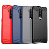 Coque de téléphone antichoc en silicone et fibre de carbone robuste, très vendue, pour OnePlus 7 Pro 5 5T 6 6T
