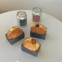 Boîte en papier personnalisée pour petit-déjeuner, pain, dessert, sandwich, œuf émietté, hamburger, bagel, beignet, avec support pour pain grillé épais