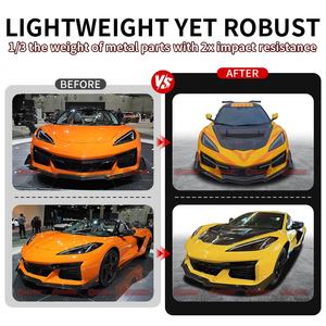 Qualité supérieure, mise à niveau au style ZR1, pièces automobiles en fibre de carbone sèche, capot moteur pour Chevrolet Corvette C8 - Product Image 2