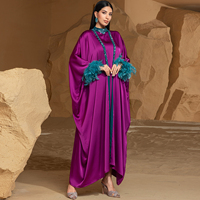 Robe Islamique de Haute Qualité du Moyen-Orient, Robes d'Aïd pour Femmes Musulmanes, Abaya Ouverte, Robe Musulmane pour Femmes, Abaya Musulmane de Dubaï en Gros