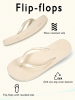 Tongs légères de haute qualité pour l'été, plage, extérieur, motif uni, PE PVC, vente en gros pour femmes, design respirant, semelle intérieure