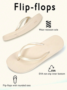 Tongs légères de haute qualité pour l'été, plage, extérieur, motif uni, PE PVC, vente en gros pour femmes, design respirant, semelle intérieure - Product Image 5