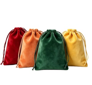 Sacs à poussière en velours doux recyclables en gros, emballage pour cadeaux, pochette pour bijoux - Product Image 2