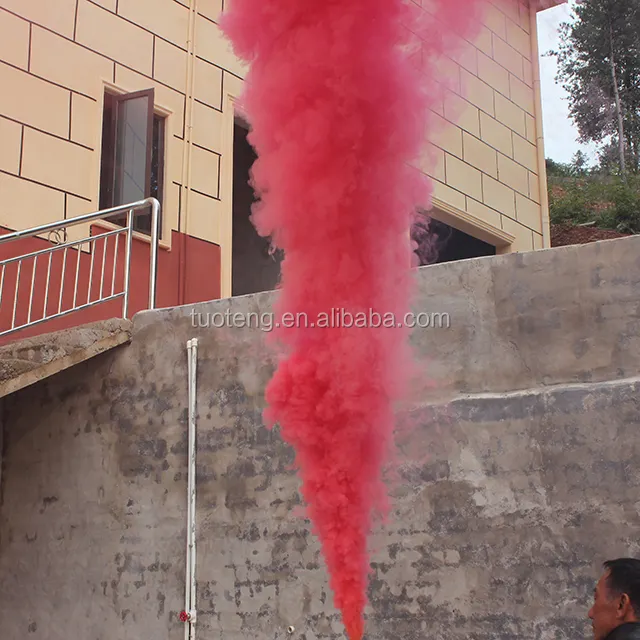 Tel çekme fuegos süsler düğün fotoğraf duman kırmızı duman bombası havai fişek
