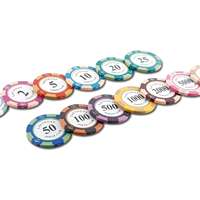 Jetons de poker en argile de qualité supérieure |   Jetons de jeu bicolores de qualité casino pour Mahjong et Poker, jetons de poker personnalisés