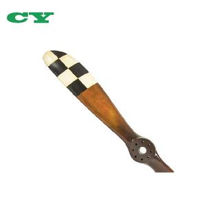 घर की सजावट मॉडल झंडा हवाई जहाज विमानन सजावट लकड़ी प्रोपेलर - Product Image 4