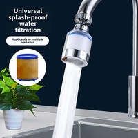 Wasserhahn-Spritzschutz mit Druckerhöhung, 360° drehbarer Filter, universeller Küchenbelüfter, erweiterter wassersparender Aufsatz, modern