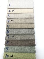 Tissu en feutre texturé imperméable à l'eau avec support non tissé, faible MOQ, aspect lin, pour la décoration intérieure et la confection de sacs