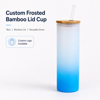 Gobelet en verre personnalisé durable pour la grande ouverture, 400 ml, emballé dans une boîte cadeau, pour la promotion des magasins