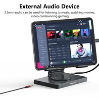Station d'accueil USB Type C 9 en 1, nouveau stock, avec Ethernet 1000 Mbps, support tablette pliable en aluminium et hub USB