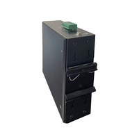 Din Rail mount 1 GE Fiber 8 GE port tembaga PoE DC 48V tidak terkelola Industri Gigabit Ethernet Switch ketersediaan stok