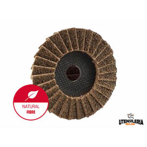 Disco de solapa marrón, 80K grano grueso, 125x22mm (10 uds) - Product Image 1