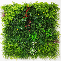 Mur de plantes artificielles résistant aux UV extérieur intérieur 3D 1 M X 1 M clôture de jardin fausse toile de fond verte décoration d'herbe de haie de buis