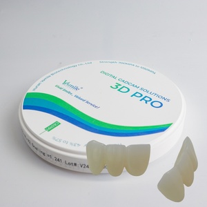 Bloc de zircone multicouche Vsmile HappyZir 3D Pro 10 mm compatible avec le système de fraisage <span class=keywords><strong>CAD</strong></span>/CAM Amann Girrbach, matériau céramique dentaire - Product Image 4