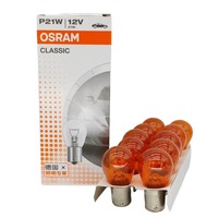 Feu Stop Ambré 12V pour Voiture 7528Y P21/5W 7506Y P21W, Broches Plates Hautes et Basses avec Lampe, Pièces de Remplacement OLIVER