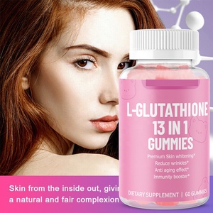 Etiqueta privada OEM ODM Salud natural Blanqueamiento Gummy the Skin Rubber Hombres y mujeres The Skin L-Glutathione 13 en 1 Gummies - Product Image 2