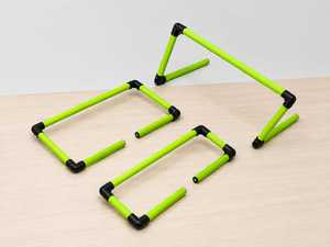 Haie d'agilité pliable pour l'entraînement de vitesse au football, au soccer, au cricket, exercices de fitness, entraînement sportif en intérieur et en extérieur pour enfants - Product Image 1