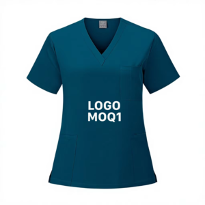 Divisa Sanitaria in Tessuto Dobby di Poliestere per Medici e Infermieri, Camici Chirurgici, Pantaloni Jogger per Sala Operatoria, Tinta Unita - Product Image 1