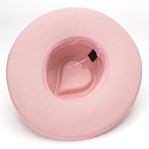 Chapeau Fedora à <span class=keywords><strong>large</strong></span> bord en <span class=keywords><strong>feutre</strong></span> de laine pour adultes uni ivoire rose végétalien <span class=keywords><strong>feutre</strong></span> <span class=keywords><strong>crayon</strong></span> rouleau bord fêtes pêche affaires décontracté - Product Image 5