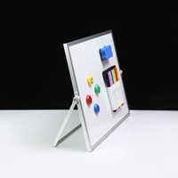 Petit tableau blanc effaçable en alliage d'aluminium à double face de 30x40cm