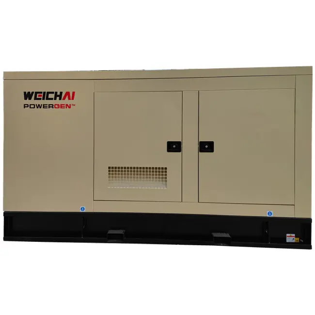 WEICHAI WP2.3D33E200 द्वारा संचालित वाटर कूल्ड साइलेंट टाइप सिंगल फेज़ 30KVA 24KW डीजल जनरेटर