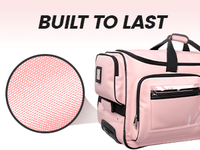 Costume rose personnalisé chariot à roulettes chaussure de danse de ballet sac polochon avec porte-vêtements sac à tige