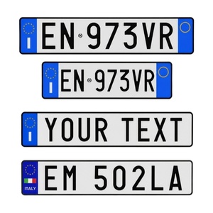 Placas de Matrícula Personalizadas en Aluminio con Relieve 3D, Placas Europeas, Placas <span class=keywords><strong>Italianas</strong></span>, Venta al por Mayor de Placas con Relieve - Product Image 1