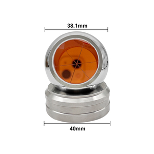 Mini-prisme en cuivre de 25,4 mm avec base magnétique pour la topographie de pistes et de sentiers, mini-prisme de mesure magnétique - Product Image 3