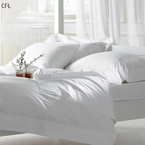 Lenzuolo matrimoniale per hotel personalizzato di lusso <span class=keywords><strong>set</strong></span> di biancheria da letto bianca in lino per camera da letto in <span class=keywords><strong>cotone</strong></span> <span class=keywords><strong>100</strong></span> - Product Image 4