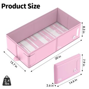 Bañera Plegable Portátil de PVC, Tipo Cuadrado Grande, para Bebés de 0 a 12 Meses, para el Hogar y Viajes - Product Image 4
