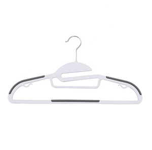 Customizable Heavy Duty Non-Slip Adult Plastic Clothes <b>Hanger</b> with Custom Logo Swivel Hook Single-Tiered for Wardrobe Use - Product Image 1