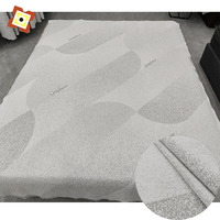 Tissu de matelas en coton tricot jacquard de polyester Ensemble de literie avec oreiller anti-boulochage Autre protège-matelas