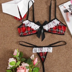 Falda a Cuadros, Uniforme Escolar, Lencería Sexy para Adolescentes, Lencería Sexy para Mujeres con Pechos <span class=keywords><strong>Grandes</strong></span>, Conjuntos de Lencería en Tallas <span class=keywords><strong>Grandes</strong></span>, Lencería Exótica - Product Image 1