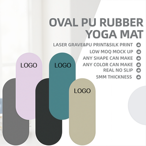 Tapete de Yoga Antideslizante de Caucho PU, Forma Semicircular, Colorido, Ecológico, de Caucho Natural, con Logotipo Personalizado, para Pilates, 2026 - Product Image 4