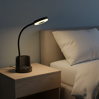 Lampe de bureau flexible en plastique - Hauteur/angle réglables, intensité variable, changement de couleur RVB, LED protectrice pour les yeux, commande tactile, pour lecture et bureau