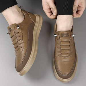 Zapatos Casuales Blancos para Hombre, Sin Cordones, Punta Redonda, Forro de Malla, Suela de Goma, Transpirables, Zapatillas de Moda de Primavera - Product Image 2