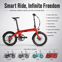 Vélo électrique pliable fiable en fibre de carbone, autonomie 31-60 km, avec système de propulsion électrique
