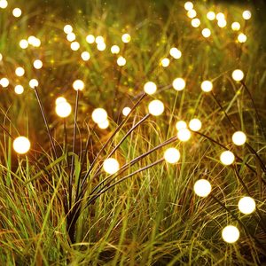 Luci Solari da Giardino in Plastica a LED, Lampade a Energia Eolica Impermeabili per Esterni, Giardino e Cortile - Product Image 1