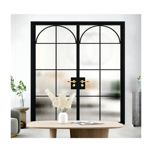 Puerta Corredera <span class=keywords><strong>para</strong></span> <span class=keywords><strong>Baño</strong></span> con Marco <span class=keywords><strong>de</strong></span> Aleación <span class=keywords><strong>de</strong></span> Titanio y Magnesio, Vidrio Templado Doble Esmerilado, Antirrobo, Mampara Interior <span class=keywords><strong>para</strong></span> Ducha - Product Image 2