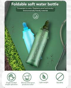 Bouteille d'eau pliable écologique, gourde souple pliable pour boire directement - Product Image 2