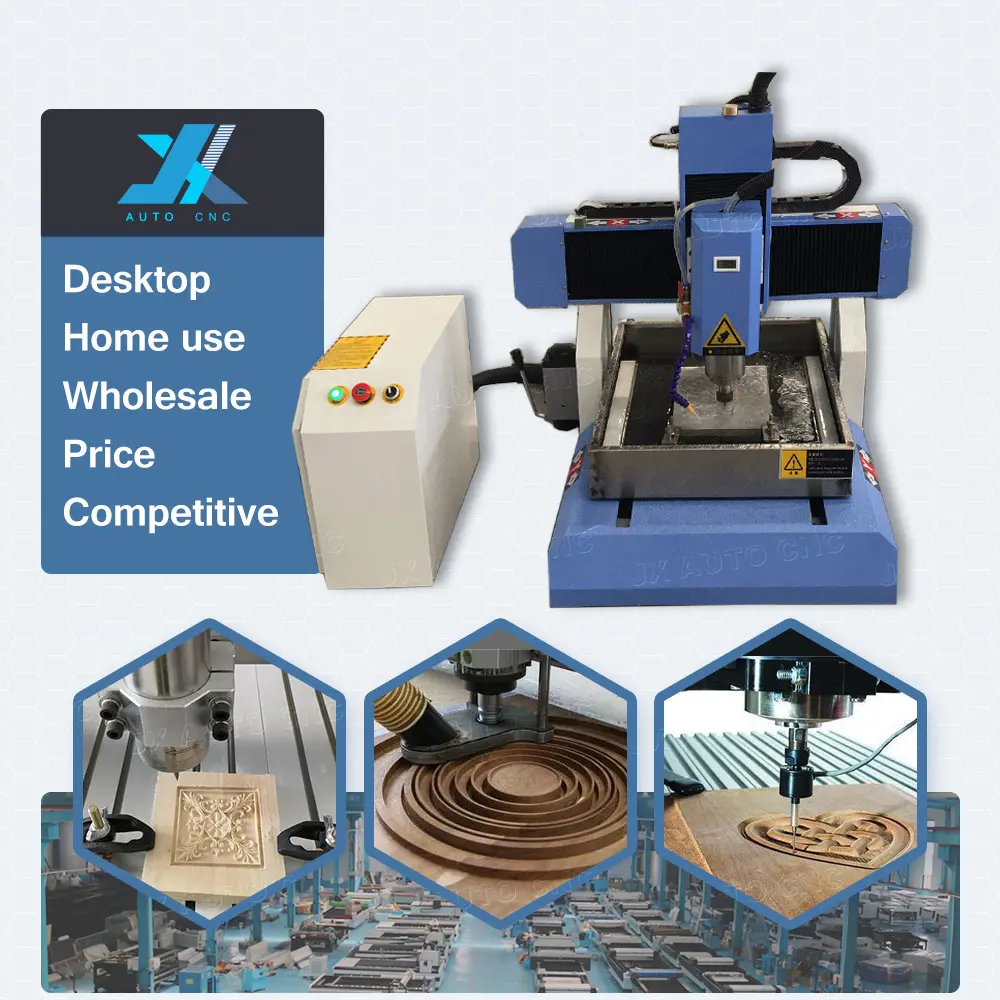 JX 3040 Desktop 3D Table Mini 5 Axis CNC Milling Drilling Machine CNC Router Machine Metal Router