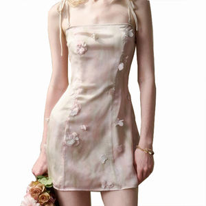 Falda Larga o Corta Personalizada de Alta Calidad, Casual, Elegante, con Estampado de Flores de Cerezo, Estilo Vintage, Color Rosa, Romántica, de Poliéster, Cintura Alta - Product Image 3